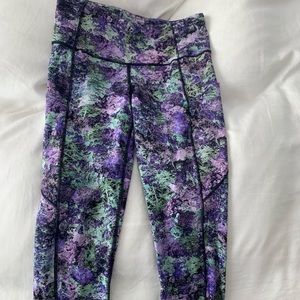 Lulu lemon fast and free cropped leggings size 6